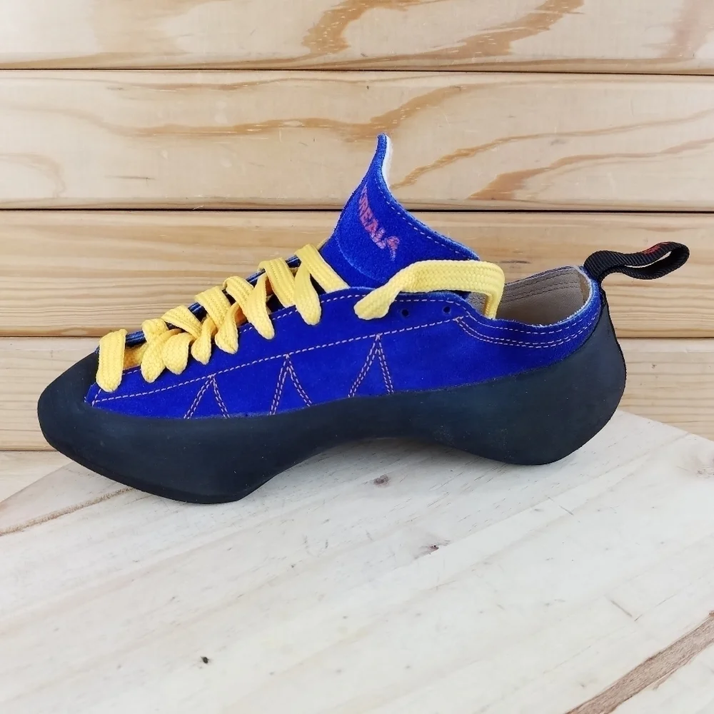 Boreal Fusion S-2 Climbing Shoes Men's 8 US / 7 UK Made In Spain Black/Blue